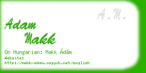 adam makk business card
